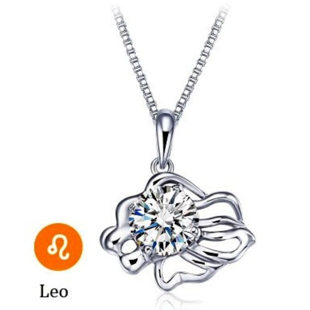 Zodiac Silver CZ  Necklace - Picture 8 of 15